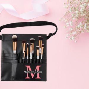 ✨ Personalised Vinyl Makeup Brush Belt – 22 Pockets & Adjustable Strap | Custom Name or Logo | The Perfect Gift for Beauty Lovers, Christmas & Secret Santa ✨